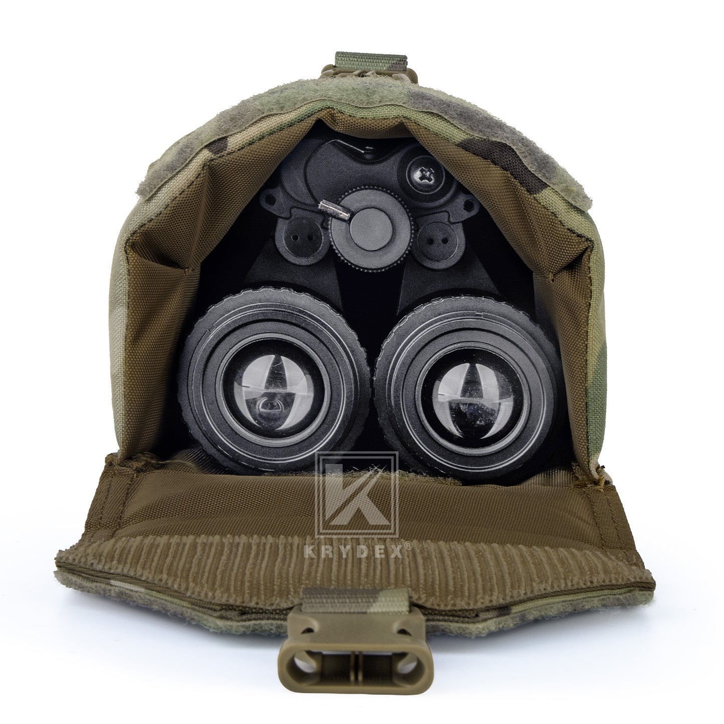 Krydex Tactical NVG Pouch MOLLE Belt NVG 14 Padded Goggle Carrying Case Bag