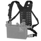 Krydex Tactical Chest Rig Shoulder Strap with Back MOLLE Panel Add-on Loading System