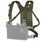 Krydex Tactical Chest Rig Shoulder Strap with Back MOLLE Panel Add-on Loading System