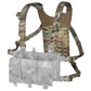 Krydex Tactical Chest Rig Shoulder Strap with Back MOLLE Panel Add-on Loading System