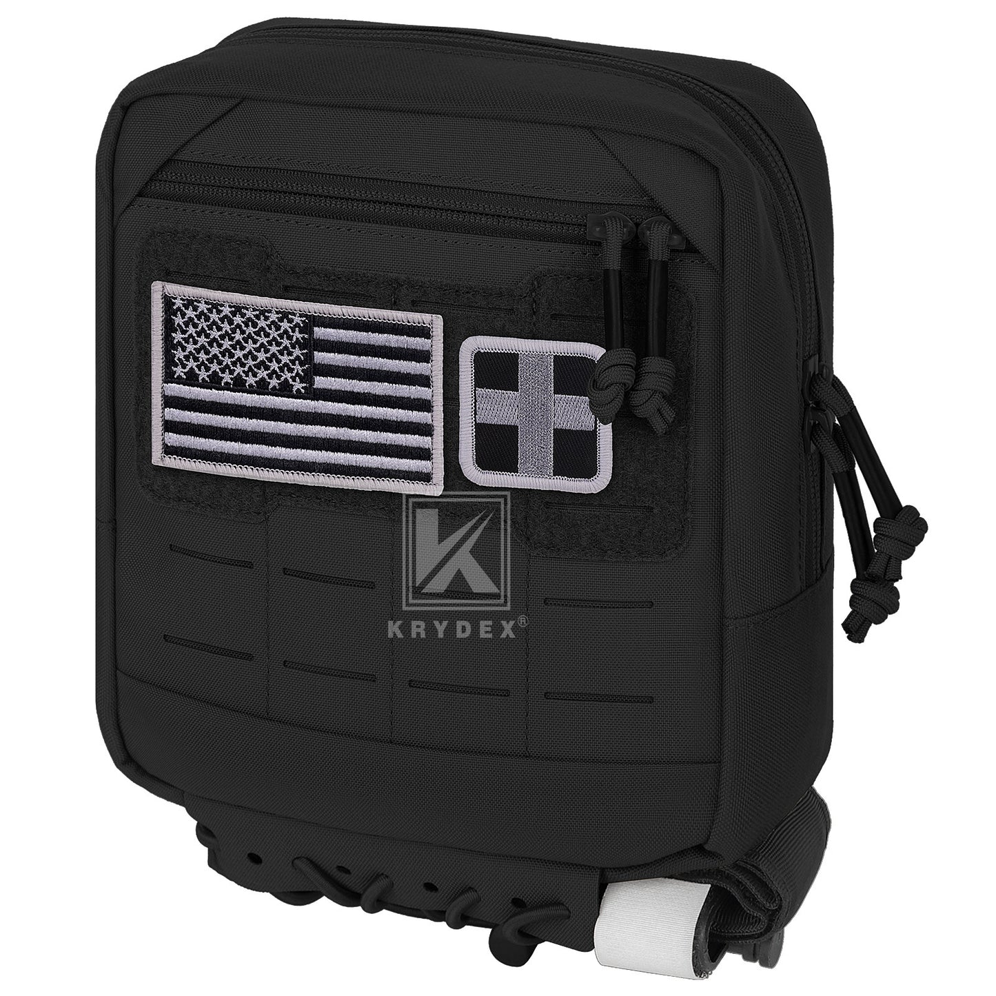 Krydex Tactical 8x7 Admin Pouch MOLLE Low Profile Modular Medic Pouch Tourniquet Holder