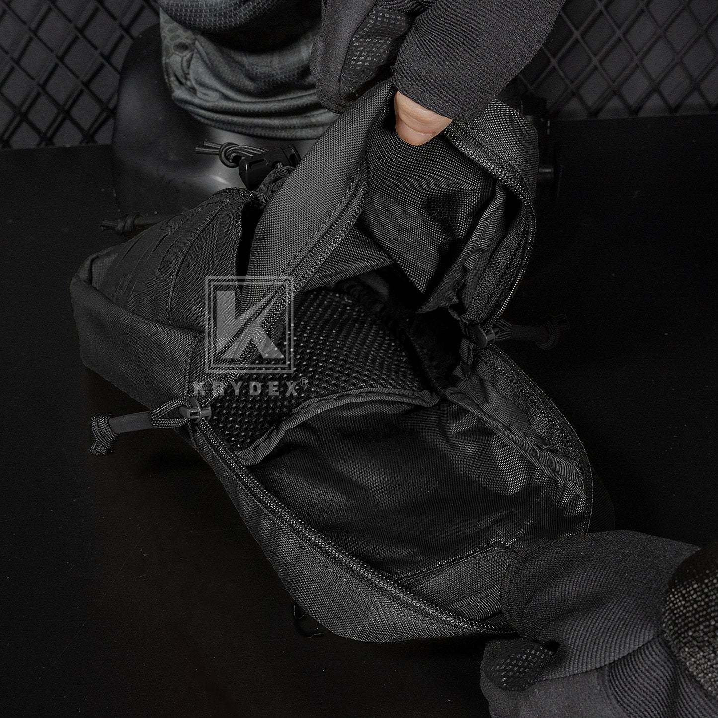 Krydex Tactical 1L Hydration Pack 34oz TPU Water Bladder MOLLE Attachment Vest Outdoor Hiking Backpack