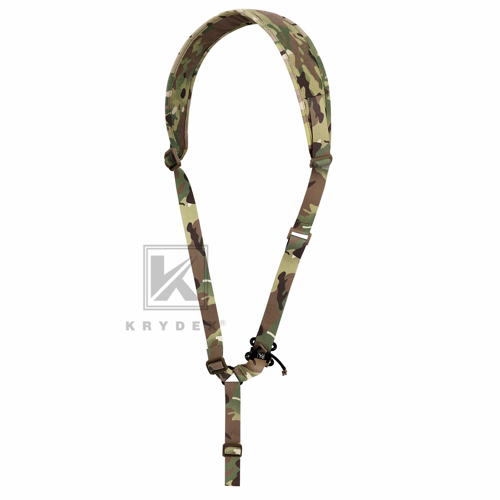 KRYDEX Tactical Rifle Single Point Sling Padded Modular Slingster