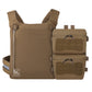 Krydex Tactical Back Panel Double Pouch Assault Zip On Modular Backpack for V5 vest