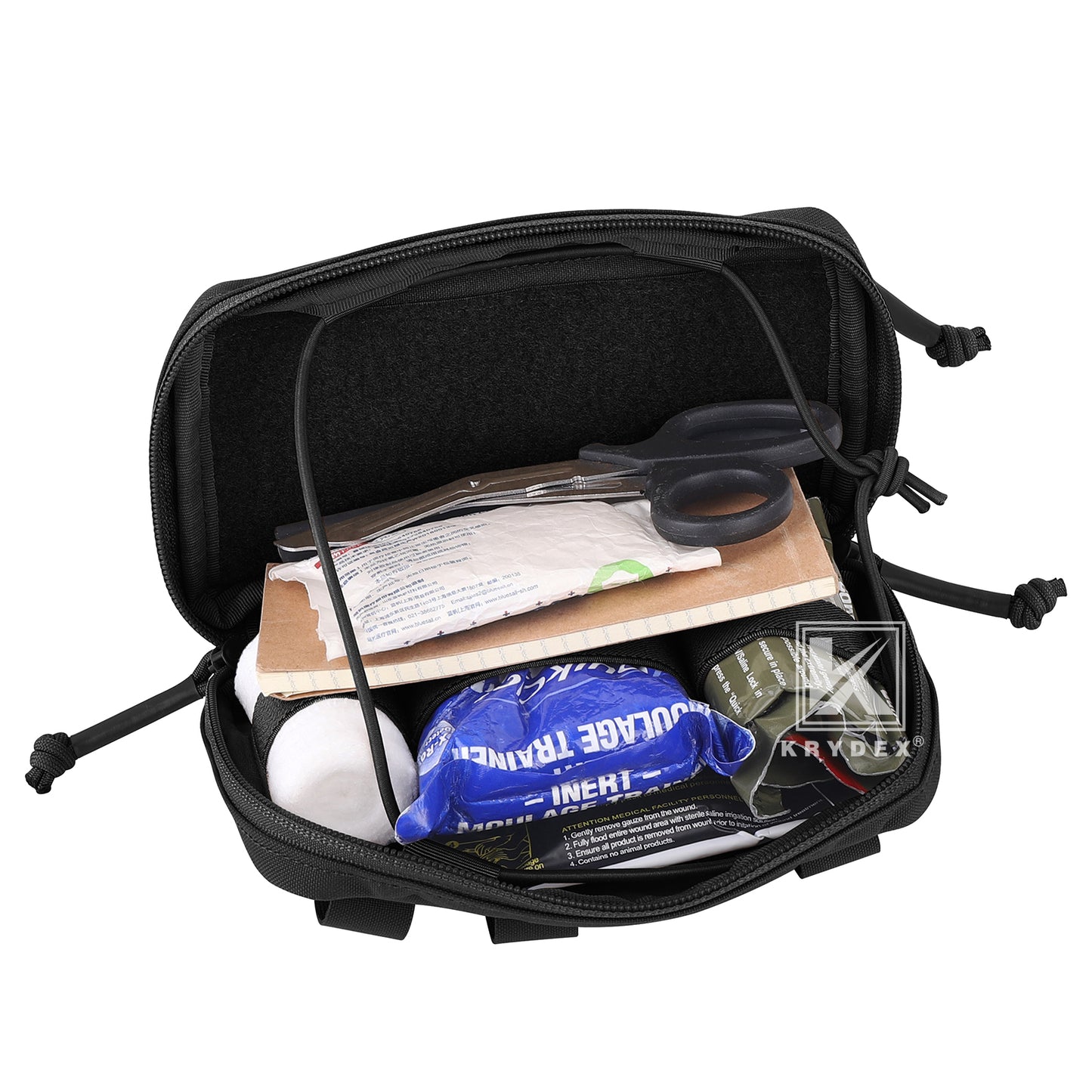 Krydex Tactical Admin Pouch Chest Bag MOLLE Utility Pouch Front Pocket for Vest and Chest Rig