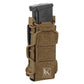 Krydex Tactical 9mm Magazine Pouch Open Top Pistol Mag Carrier Rapid Access MOLLE Compatible