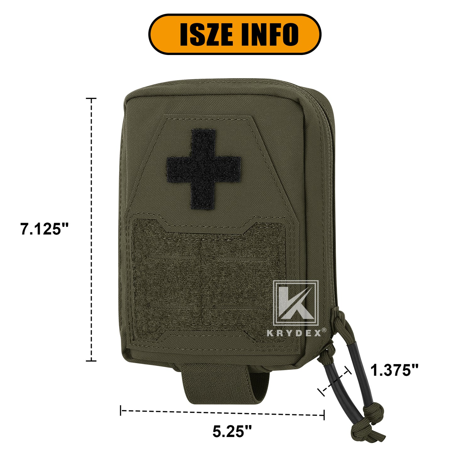 Krydex Tactical Medical IFAK Pouch First Aid Holder Tourniquet Trauma Bag