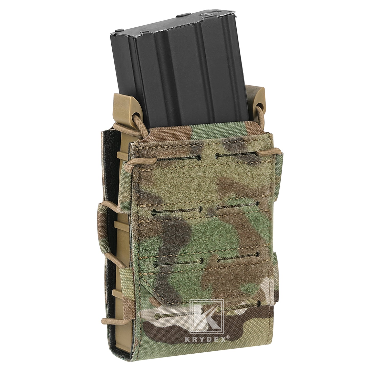 Krydex Tactical 556 Magazine Pouch Open Top Rifle Mag Carrier Rapid Access MOLLE Compatible