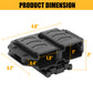 Krydex 9mm Double Stack Magazine Pouch 360° Rotatable Clip Fits 9mm/.40/.45 Double-Stack Mags Adjustable Retention Dual-Lock Mount for 1.5"-2.25" Belts & MOLLE