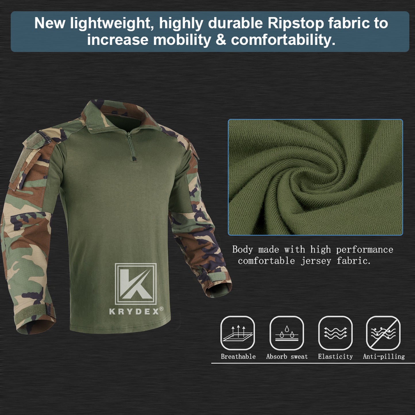 KRYDEX Combat Shirt Tactical Assault BDU Top Blouse