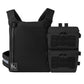 Krydex Tactical Back Panel Double Pouch Assault Zip On Modular Backpack for V5 vest