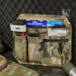 Krydex Tactical Hook Backed Organizer Panel Admin Insert EDC Pouch for Backpack Range Bag Accessory organizer Outdoor survival gear panel