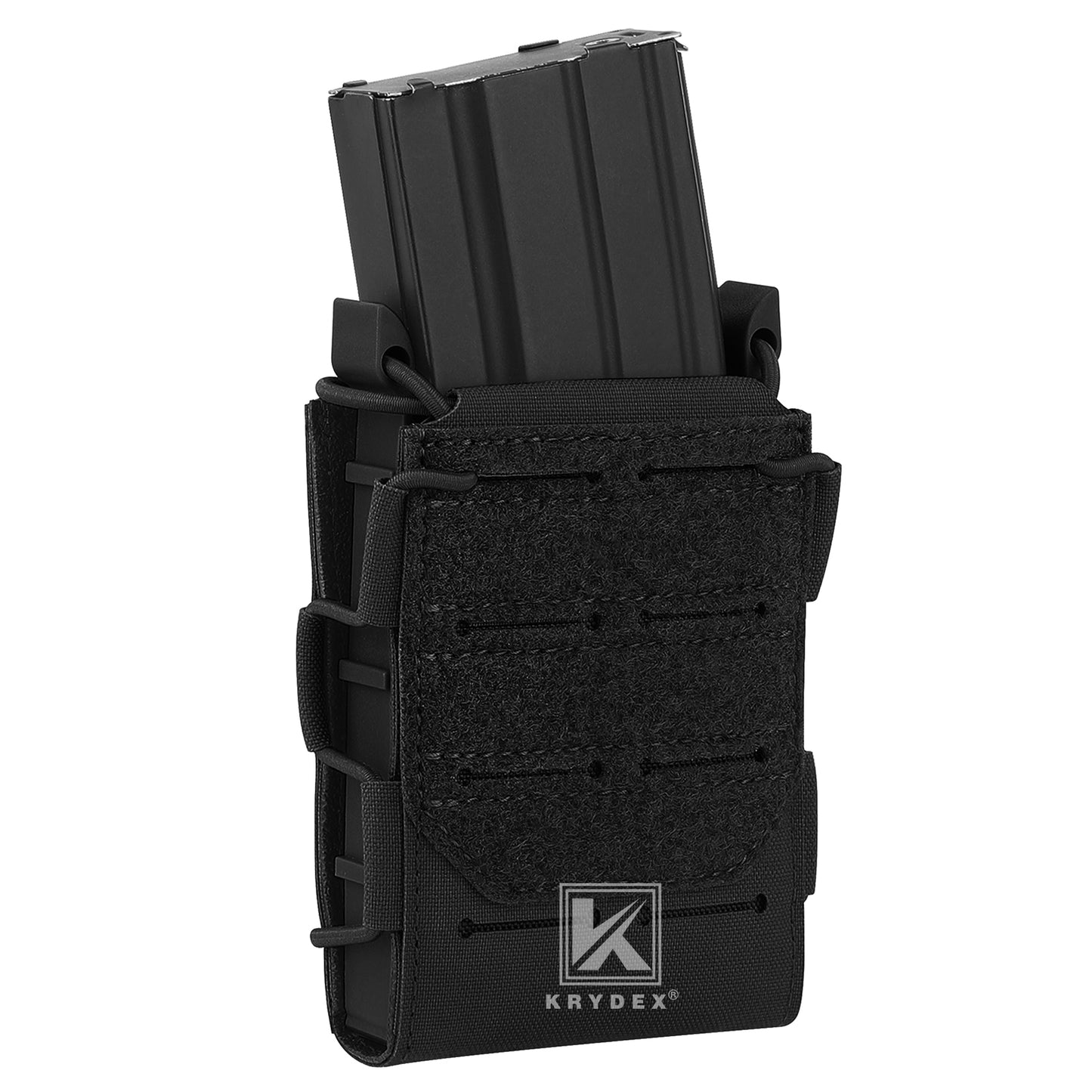 Krydex Tactical 556 Magazine Pouch Open Top Rifle Mag Carrier Rapid Access MOLLE Compatible