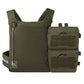 Krydex Tactical Back Panel Double Pouch Assault Zip On Modular Backpack for V5 vest