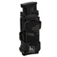 Krydex Tactical 9mm Magazine Pouch Open Top Pistol Mag Carrier Rapid Access MOLLE Compatible