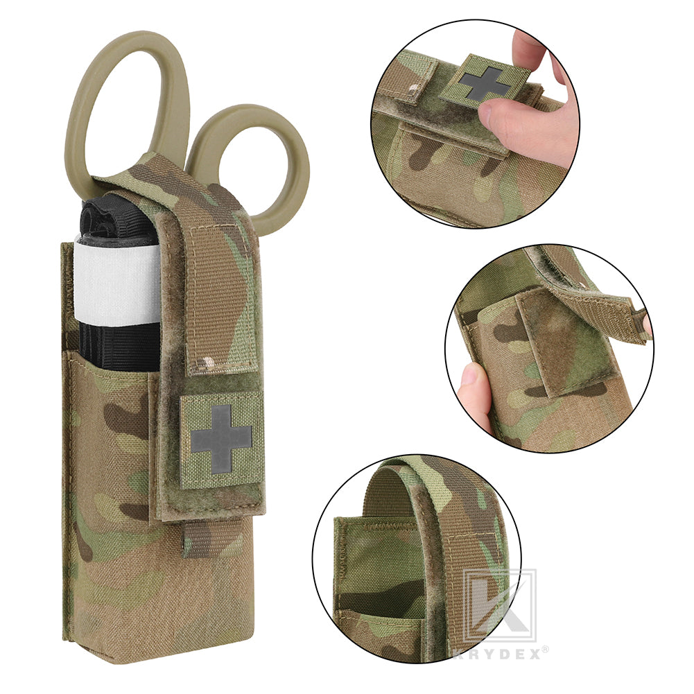 KRYDEX Tactical 3 in 1 Tourniquet & 7.25” EMT Shear Kit Medical Trauma Scissor Set
