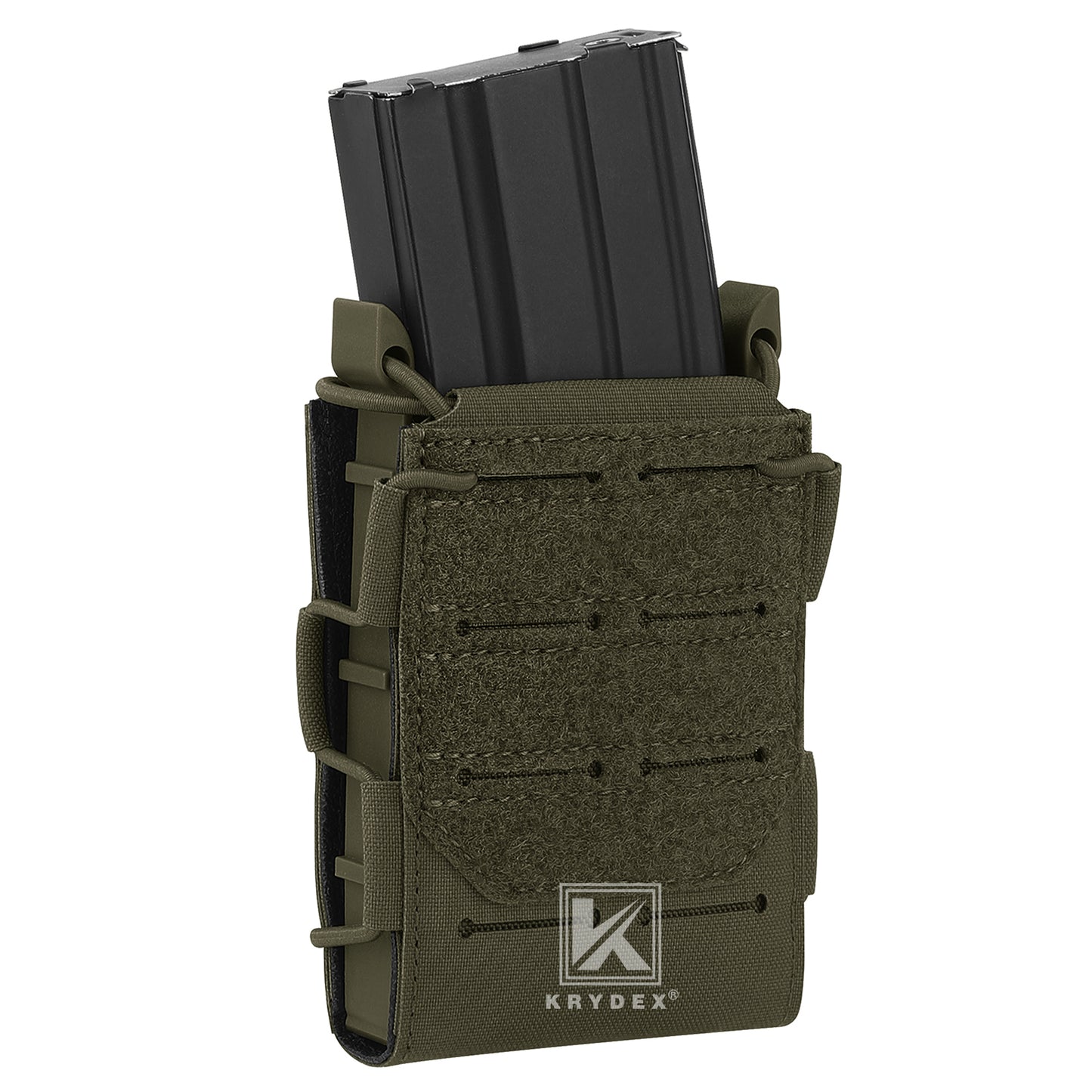 Krydex Tactical 556 Magazine Pouch Open Top Rifle Mag Carrier Rapid Access MOLLE Compatible