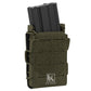 Krydex Tactical 556 Magazine Pouch Open Top Rifle Mag Carrier Rapid Access MOLLE Compatible
