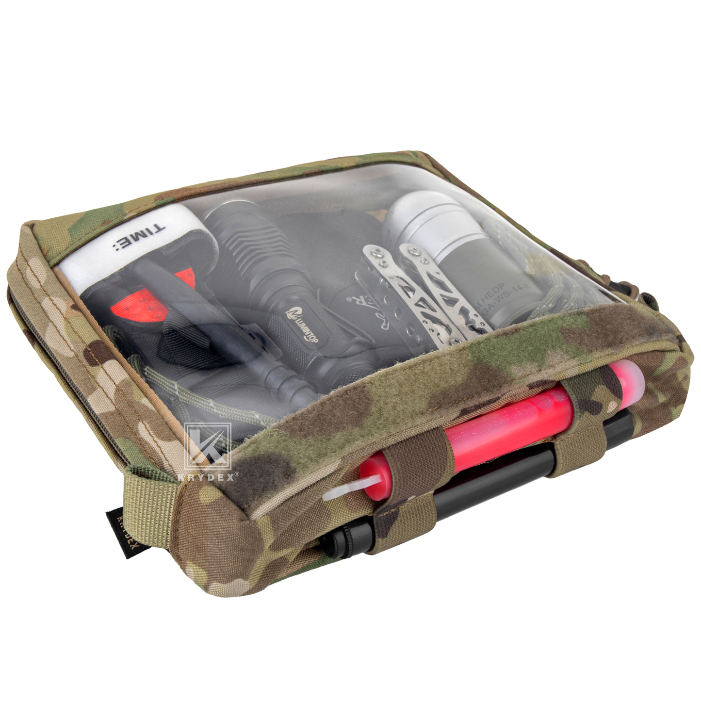 Krydex Clear Top Insert Large/Small for D3 Tactical Backpack Organizer Bag Hook & Loop Medic Pouch