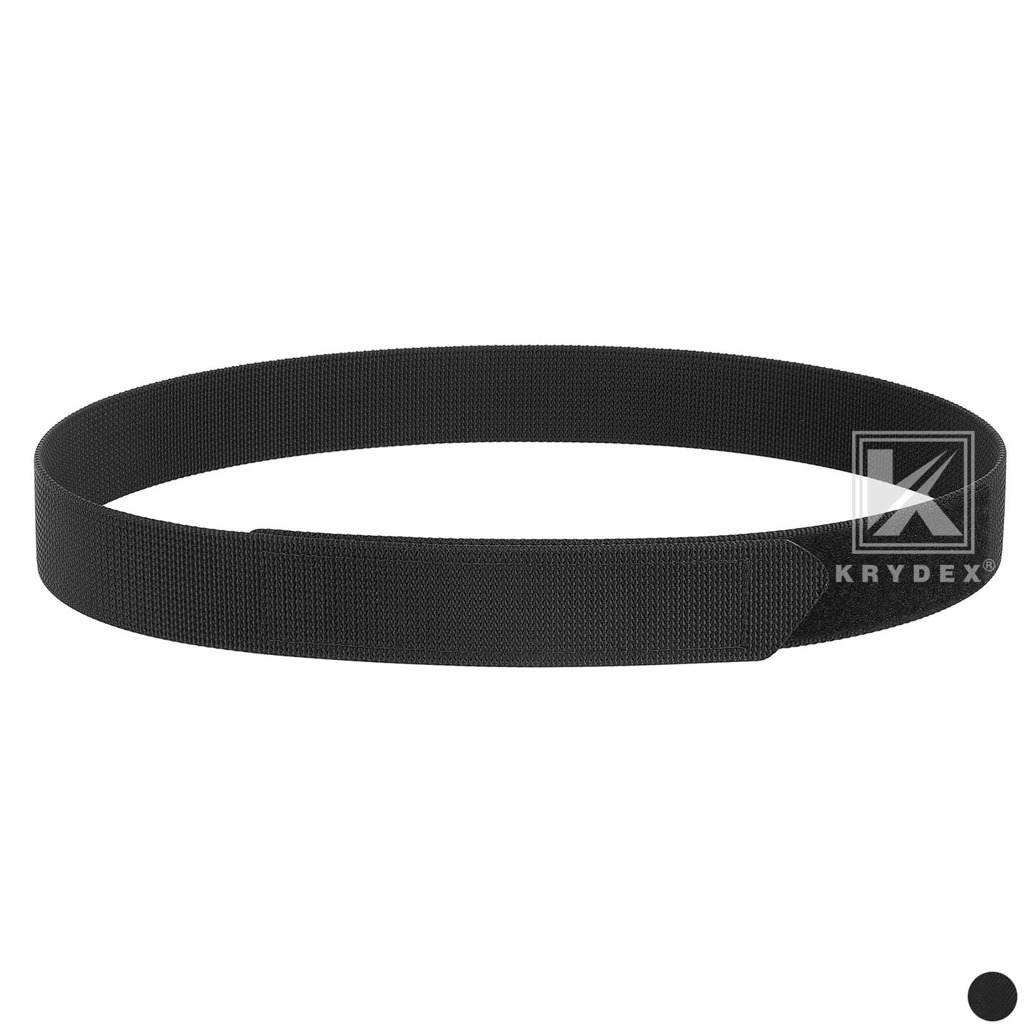 Krydex Buckleless Duty Belt No-Scratch Nylon Belt 1.5" No Metal Buckle Belt w/Hook & Loop Closure Adjustable for Work Travel Mechanic Driver