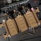 Krydex Tactical Chest Rig Triple Elastic 556 Magazine Pouch Placard GP Pouch Mini Drop Dangler Pouch