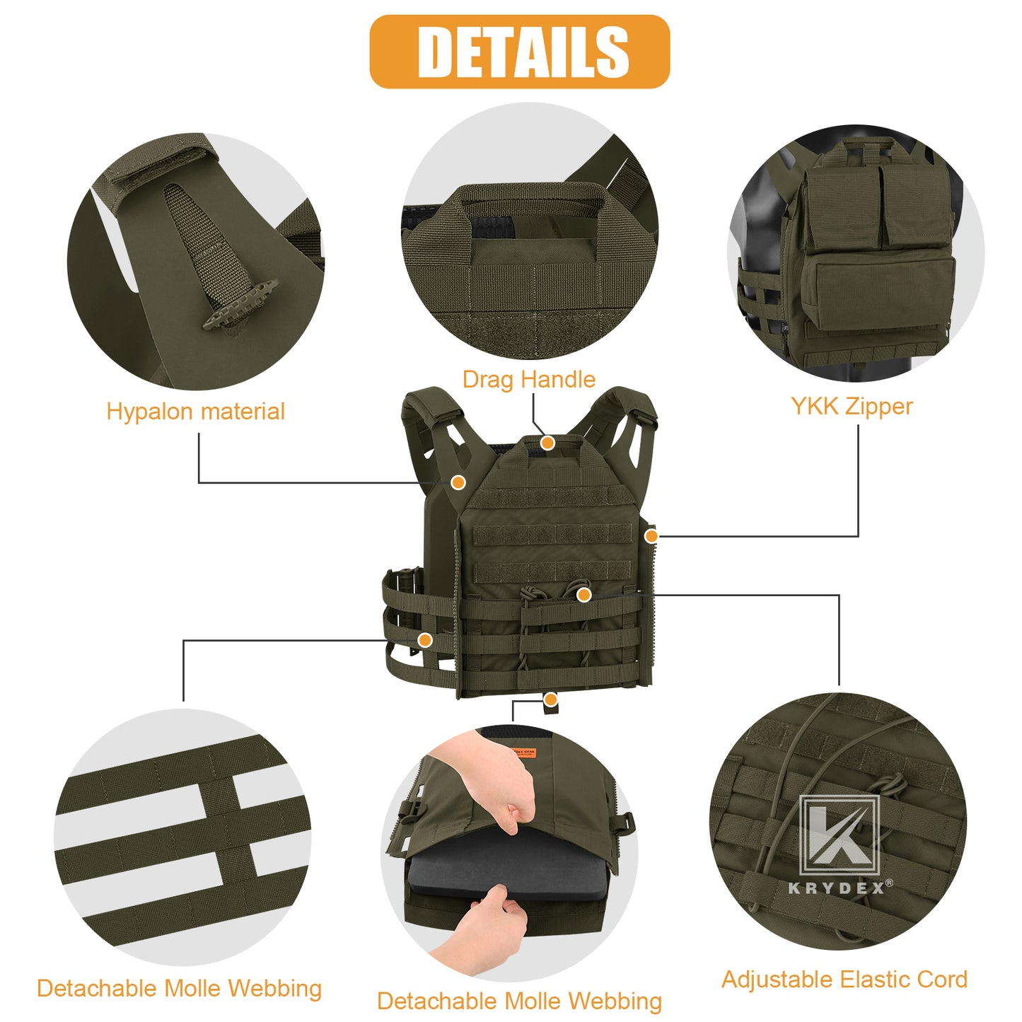 Krydex Tactical JPC 2.0 Plate Carrier Quick Release Tube Cummerbund Assaulter Armor Vest
