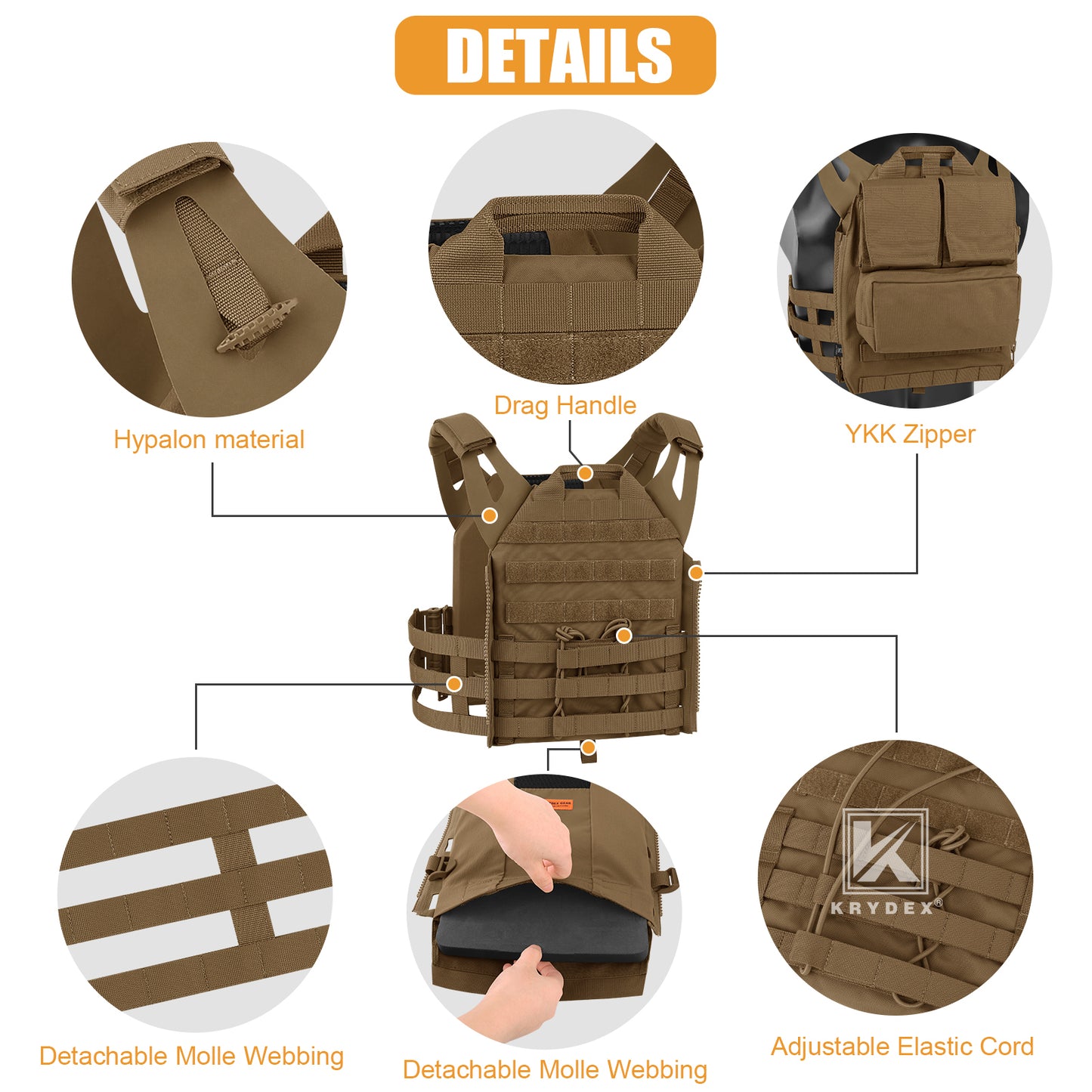 Krydex Tactical JPC 2.0 Plate Carrier Quick Release Tube Cummerbund Assaulter Armor Vest