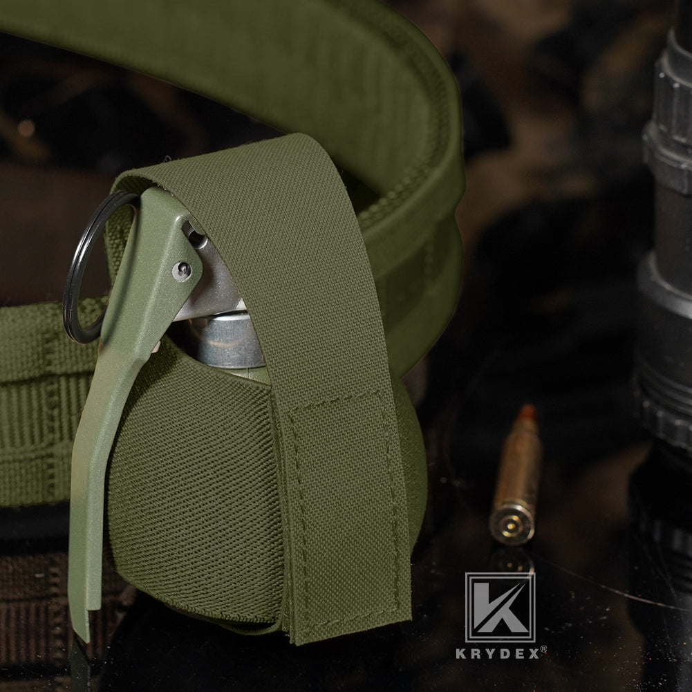 Krydex Tactical Elastic Frag Grenade Pouch MOLLE PALS & Belt system