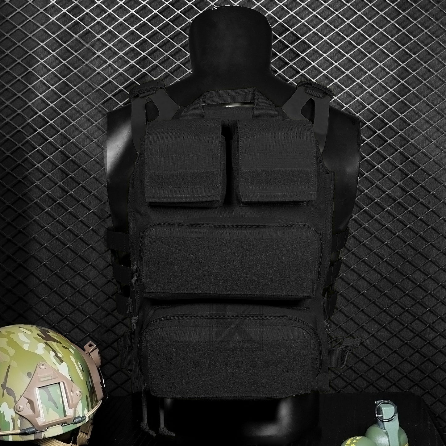 KRYDEX Tactical Modular Zip On Backpack for CPC NCPC JPC 2.0 AVS Vest Zipper Molle Back Panel