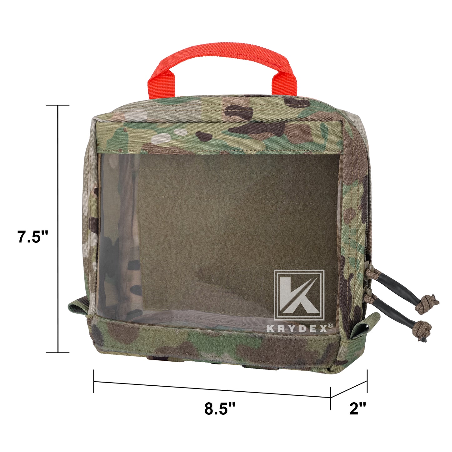 Krydex Clear Top Insert Large/Small for D3 Tactical Backpack Organizer Bag Hook & Loop Medic Pouch