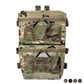 Krydex Tactical Back Panel Double Pouch Assault Zip On Modular Backpack for V5 vest