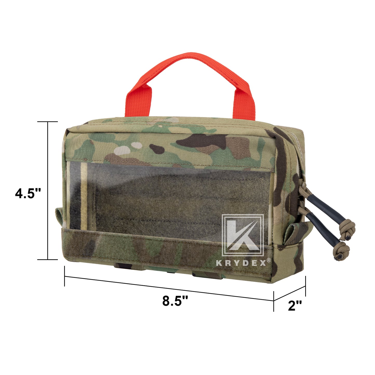 Krydex Clear Top Insert Large/Small for D3 Tactical Backpack Organizer Bag Hook & Loop Medic Pouch