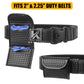 Krydex Flat Glove Holder Latex Nitrile Disposable Gloves Pouch Basket Weave Keeper Fits 2" & 2.25" Duty Belt For Police Firefighter Law enforcement EMT Paramedic First Responders