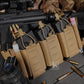 Krydex Tactical Chest Rig Triple Elastic 556 Magazine Pouch Placard GP Pouch Mini Drop Dangler Pouch