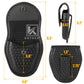 Krydex Hidden Snap Basket weave Handcuff Case Single Handcuff Pouch Fits 2” & 2.25” Duty Belt For Police Law Enforcement & Security Guard Equipment