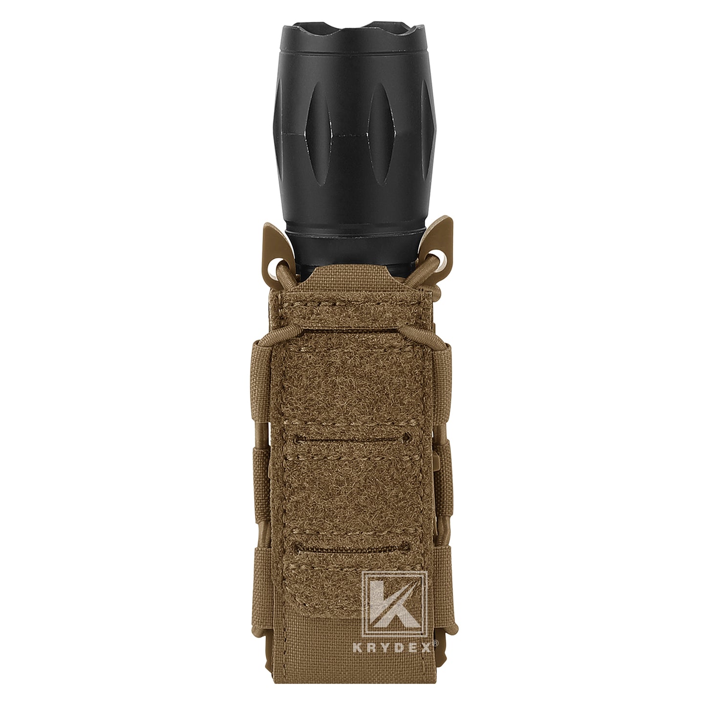 Krydex Tactical 9mm Magazine Pouch Open Top Pistol Mag Carrier Rapid Access MOLLE Compatible