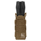 Krydex Tactical 9mm Magazine Pouch Open Top Pistol Mag Carrier Rapid Access MOLLE Compatible