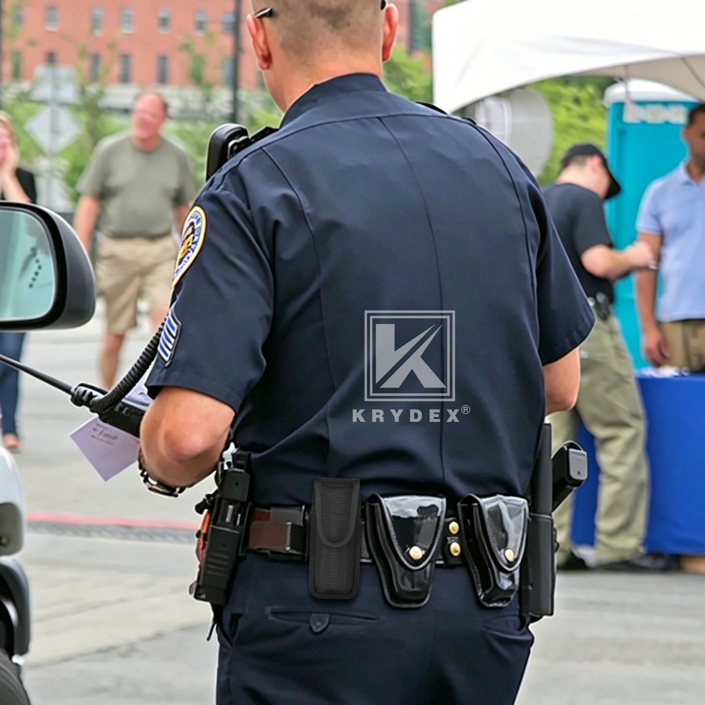Krydex MK4 Pepper Spray Holder OC Spray Nylon Holster Canisters Pouch for Duty Belt Police Security Law Enforcement Sheriff