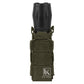 Krydex Tactical 9mm Magazine Pouch Open Top Pistol Mag Carrier Rapid Access MOLLE Compatible