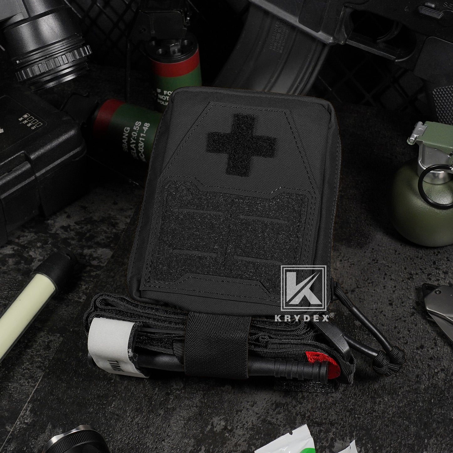 Krydex Tactical Medical IFAK Pouch First Aid Holder Tourniquet Trauma Bag