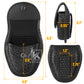 Krydex Double Hidden Snap Basket weave Handcuff Case Pouch Fits 2” & 2.25” Duty Belt For Police Law Enforcement & Security Guard Equipment