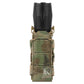 Krydex Tactical 9mm Magazine Pouch Open Top Pistol Mag Carrier Rapid Access MOLLE Compatible