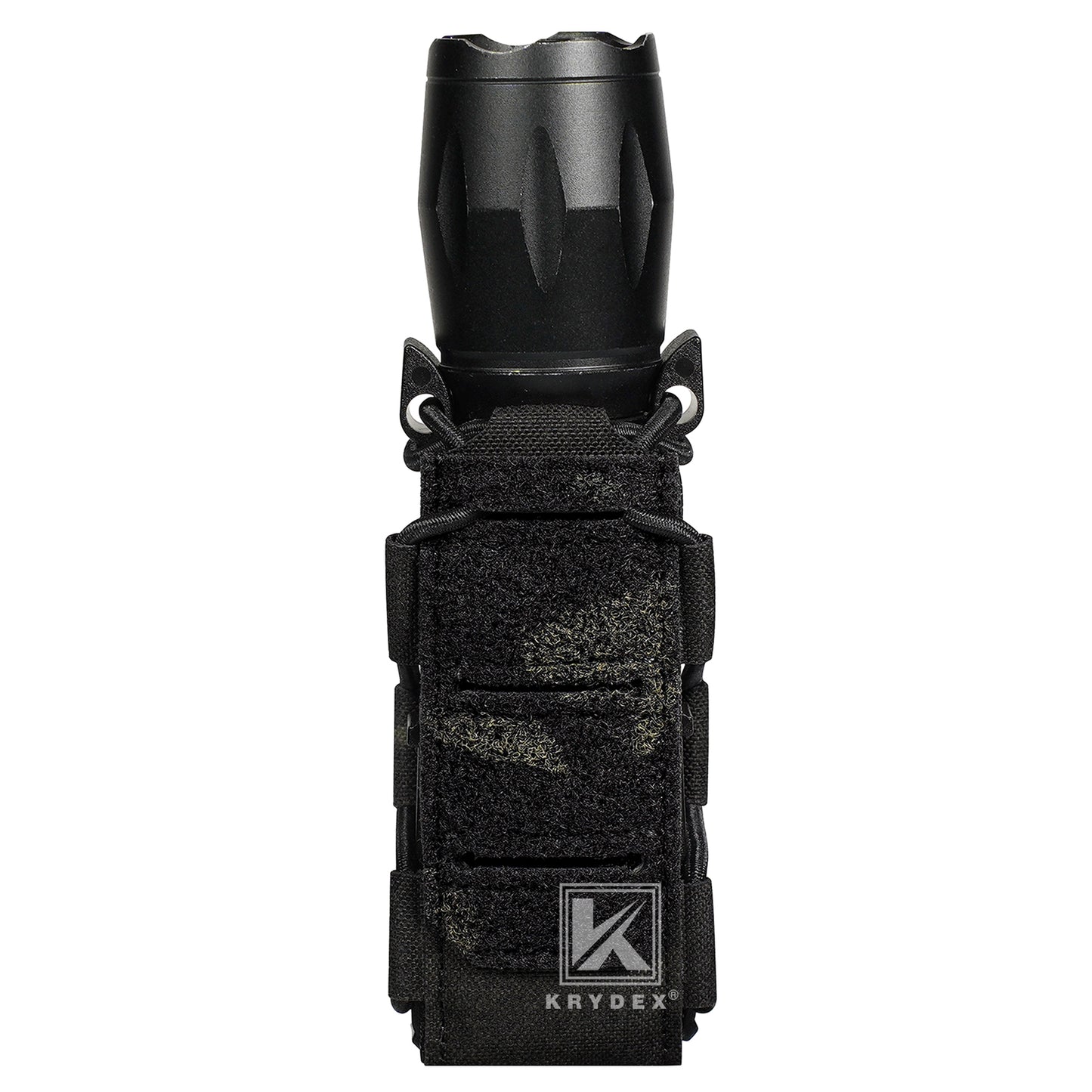 Krydex Tactical 9mm Magazine Pouch Open Top Pistol Mag Carrier Rapid Access MOLLE Compatible