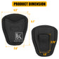 Krydex Open Top Handcuff Case Single Classic Handcuff Pouch Fits 2” & 2.25” Duty Belt For Police Law Enforcement & Security Guard Equipment
