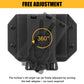 Krydex 9mm Double Stack Magazine Pouch 360° Rotatable Clip Fits 9mm/.40/.45 Double-Stack Mags Adjustable Retention Dual-Lock Mount for 1.5"-2.25" Belts & MOLLE