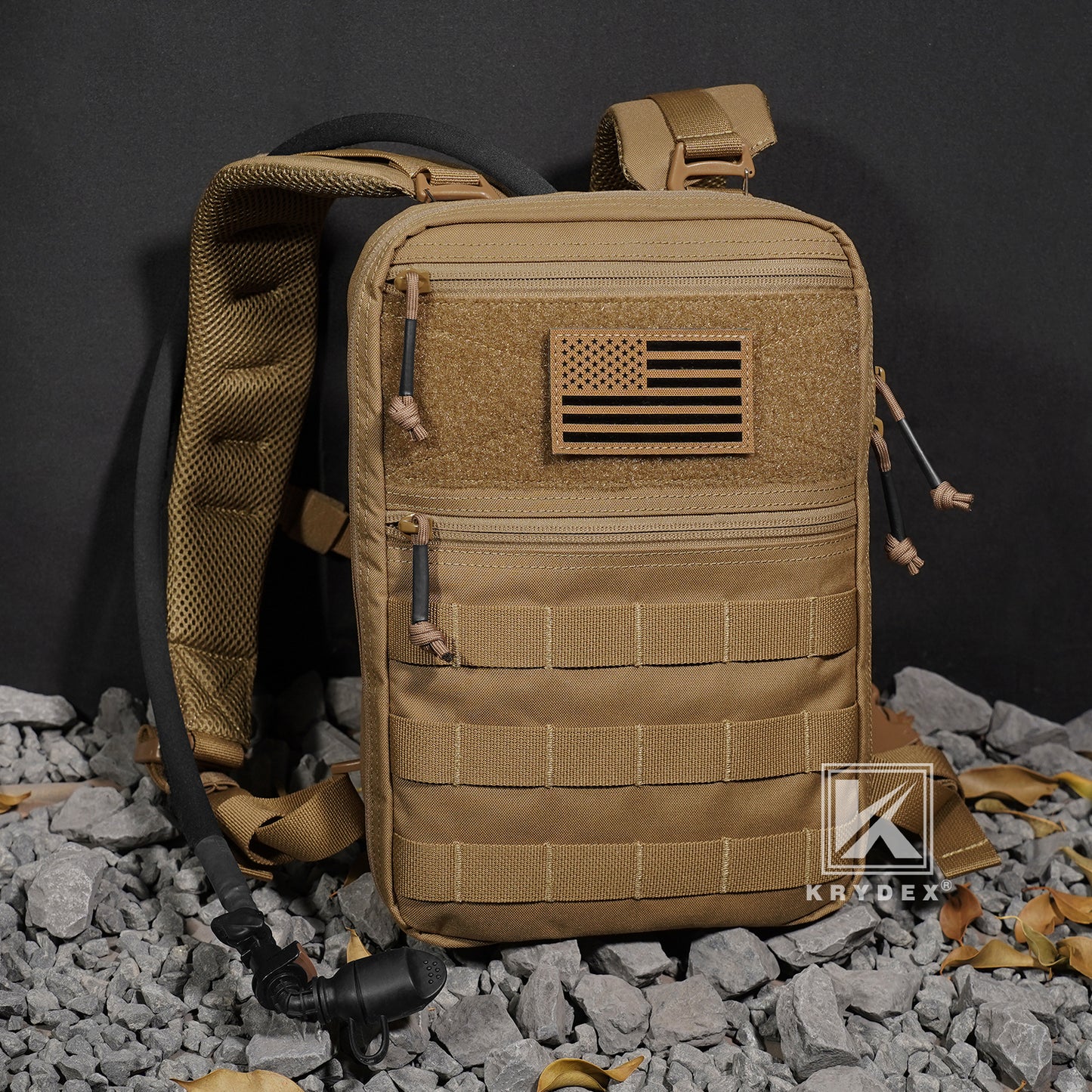 Krydex Tactical Hydration Pack 1.5L 50oz Water Bladder Carrier MOLLE for vest Hydro Backpack