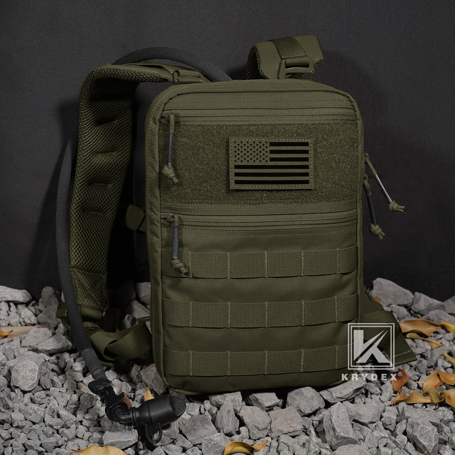 Krydex Tactical Hydration Pack 1.5L 50oz Water Bladder Carrier MOLLE for vest Hydro Backpack