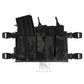 Krydex Tactical MK5 Micro Fight Chassis Laser Cut Chest Rig Lightweight Tactical Vest 5.56 MP7 Magazine Placard