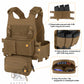 KRYDEX Low Vis Slick Plate Carrier FCS Tactical Molle Vest Elastic Cummerbund Micro Fight MK3 Chassis Drop SACK Pouch