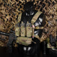 Krydex Tactical Chest Rig Triple Elastic 556 Magazine Pouch Placard GP Pouch Mini Drop Dangler Pouch